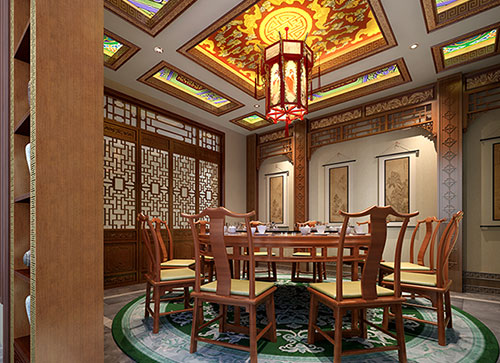 淮南中式古典风格家居装修设计效果图