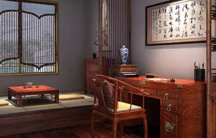 淮南书房中式设计美来源于细节